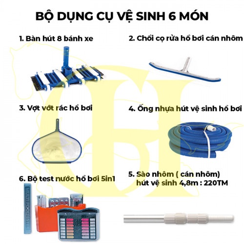thiết bị vệ sinh bể bơi